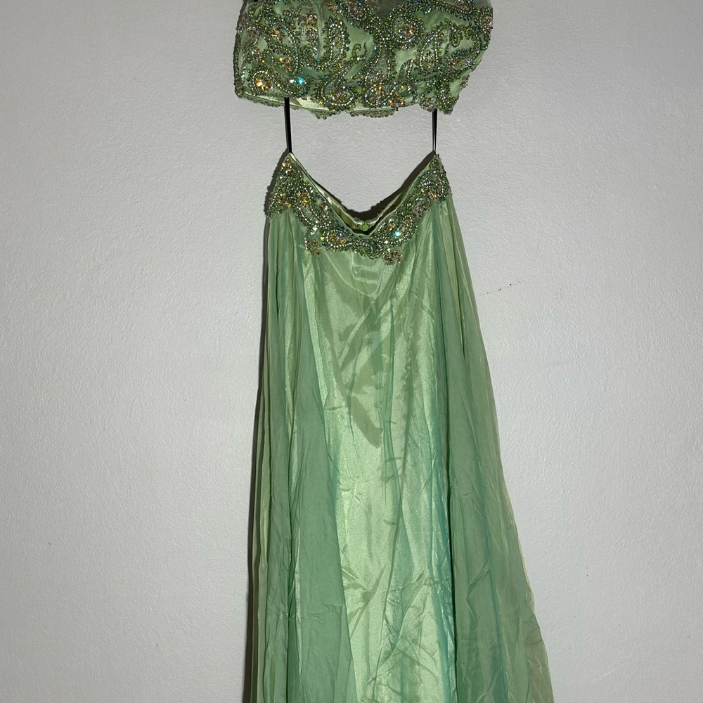 Camille La Vie Green Prom Dress